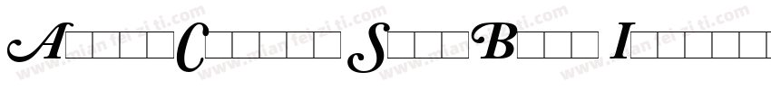 AdobeCaslon SemiBold Italic字体转换